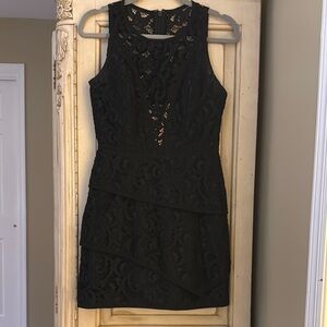 Elegant Black Lace Dress